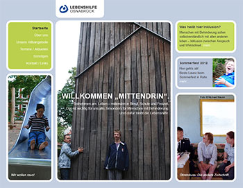Webdesign Referenz neue Website Lebenshilfe Osnabrück