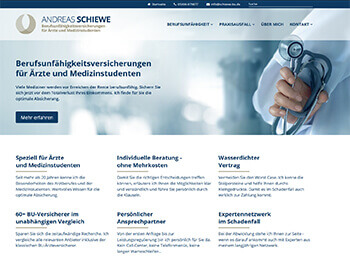 Webdesign Referenz Website Andreas Schiewe BU
