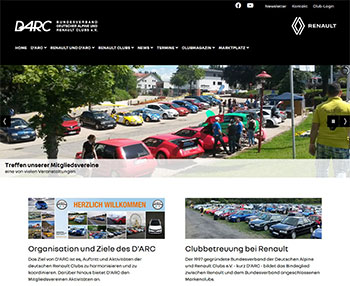 Webdesign Referenz Redesign Website D'ARC